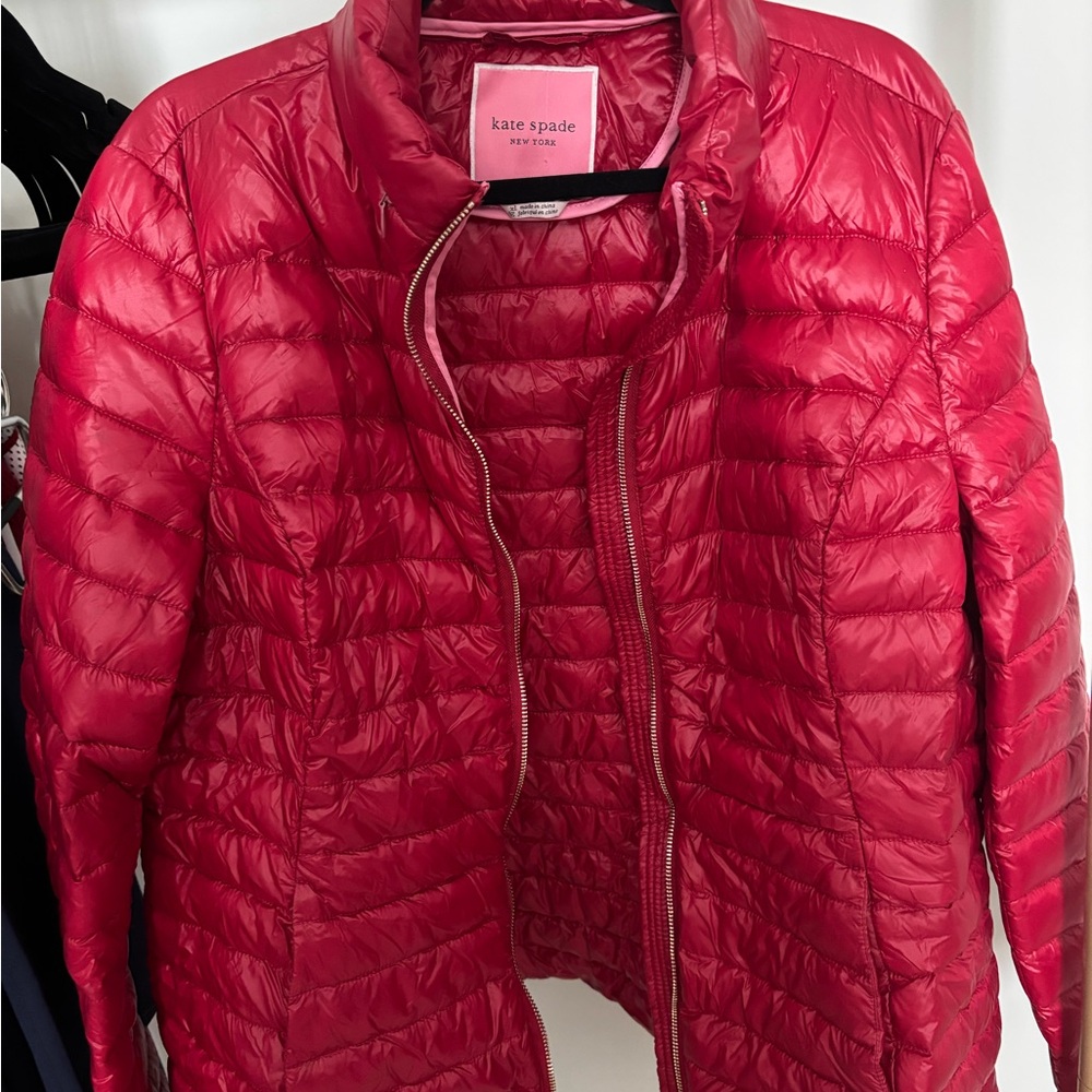 Kate Spade Red Puffer Jacket